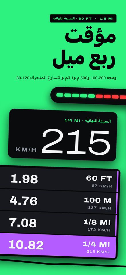 Holeshot: مؤقت تسارع 0-100 3